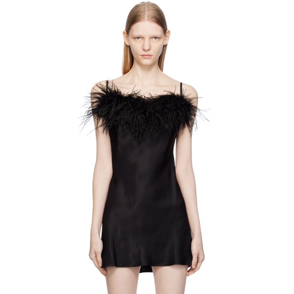 Black Boheme Slip Minidress (Sleeper)